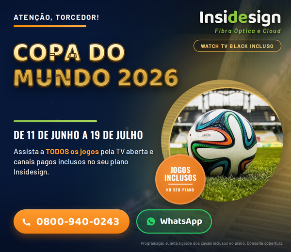 Copa do Mundo 2026 — assista todos os jogos pela TV aberta e canais pagos inclusos no seu plano Insidesign